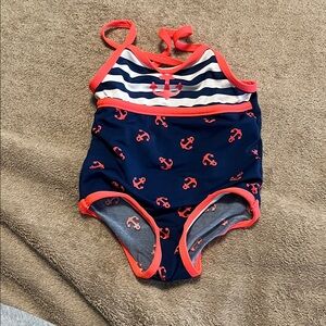 Nautical Striped Baby Swimsuit